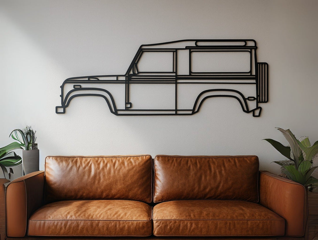 1997 Defender 90 Metal Wall Art - MET - AL