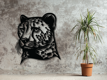 Cheetah Metal Wall Art