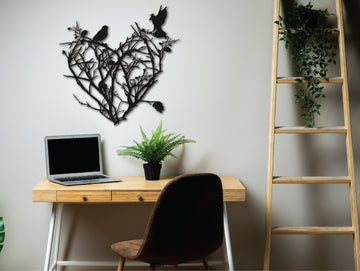 Heartfelt Wings Metal Wall Art