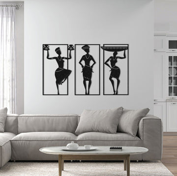 Africa Boho Metal Wall Art - MET - AL