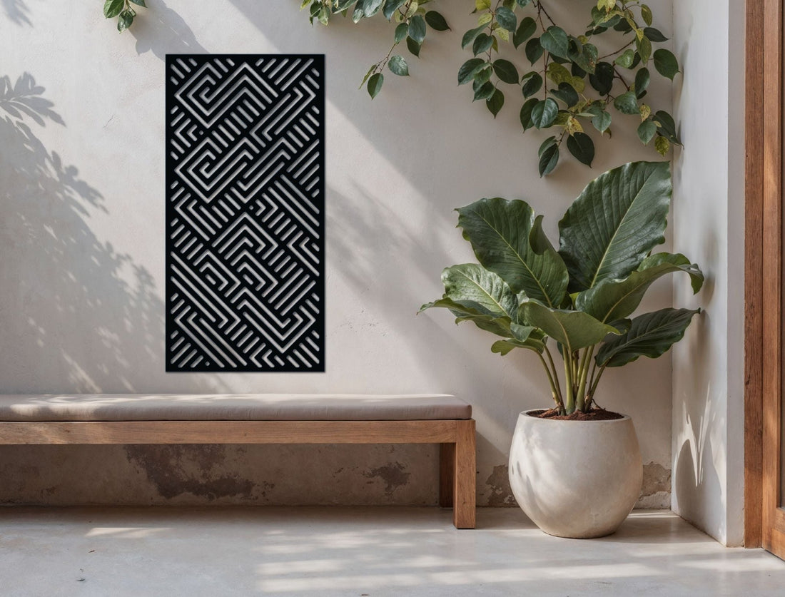 Block Maze Decorative Panel - MET - AL