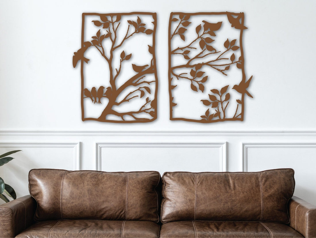 Curvilinear Songs Metal Wall Art - MET - AL