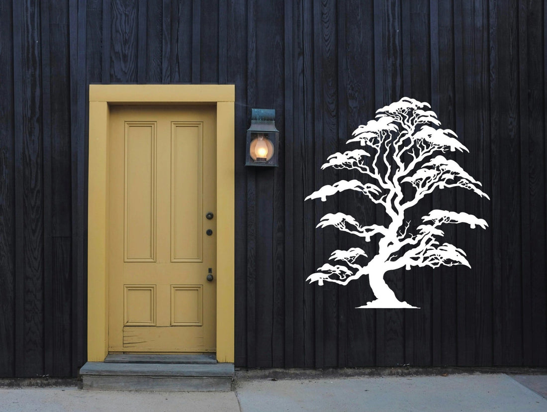 Elegant Bonsai Metal Wall Art - MET - AL