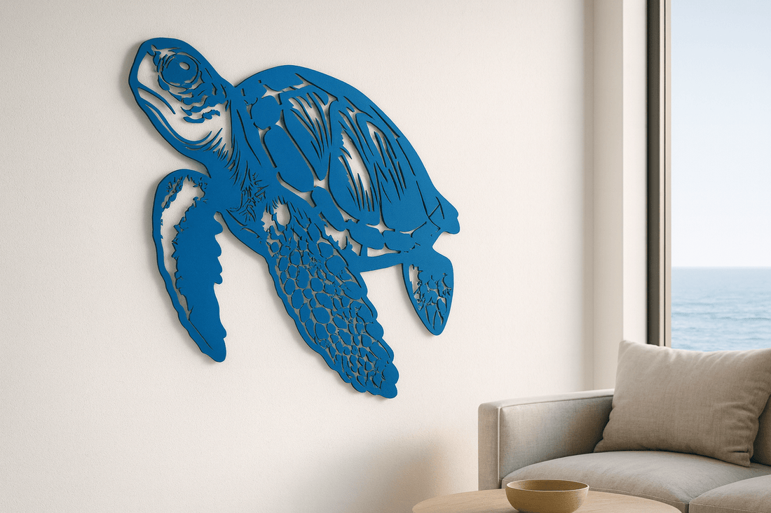Eternal Voyager Sea Turtle Metal Wall Art - MET - AL