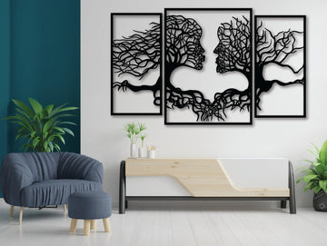 Intertwined Metal Wall Art - MET - AL
