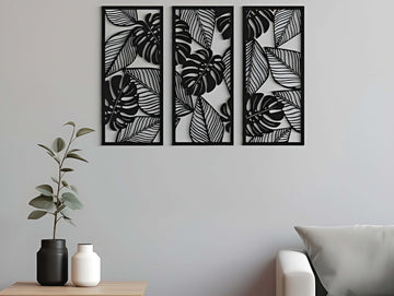 Monstera Bliss Metal Wall Art - MET - AL