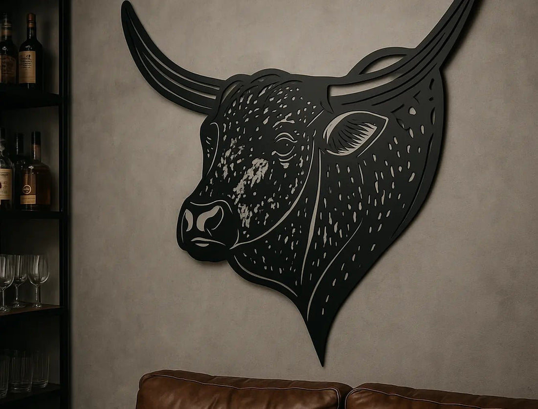 Nguni Bull Metal Wall Art - MET - AL