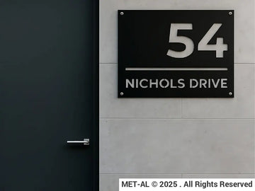 The Urban Metal House Number