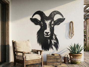 The Goat Metal Wall Art