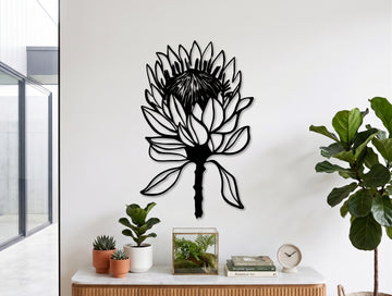 King Protea Metal Wall Art