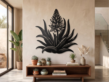 Wild Aloe Metal Wall Art