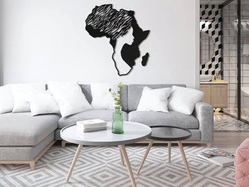 African Beauty Metal Wall Art