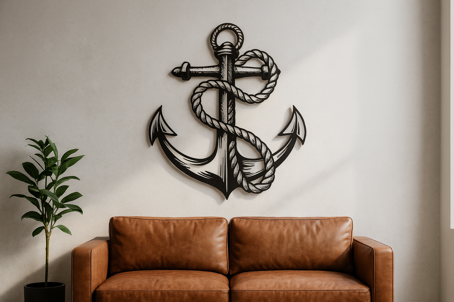 Atlas Anchor Metal Wall Art