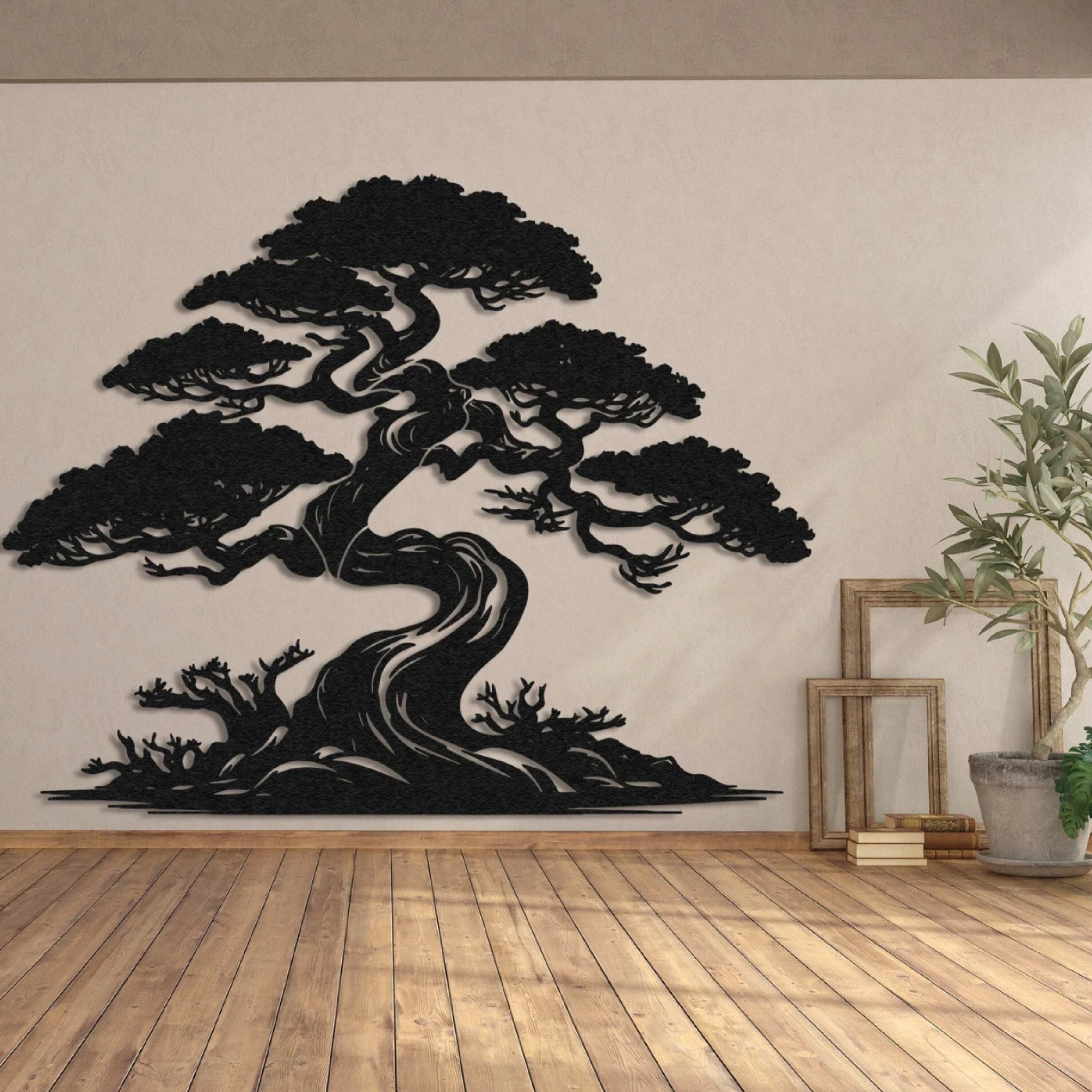 Bonsai Tree Metal Wall Art