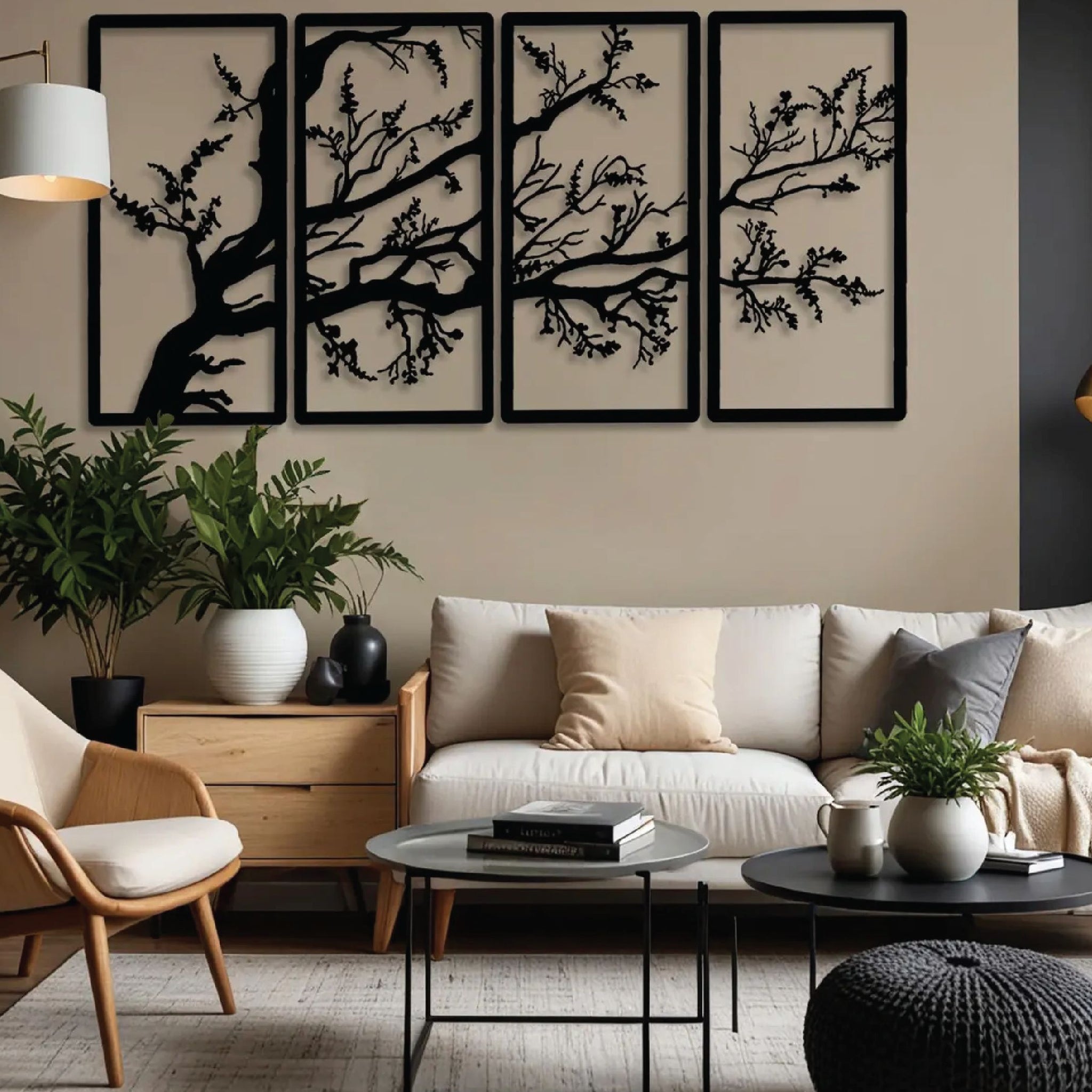 Branches of Harmony Metal Wall Art