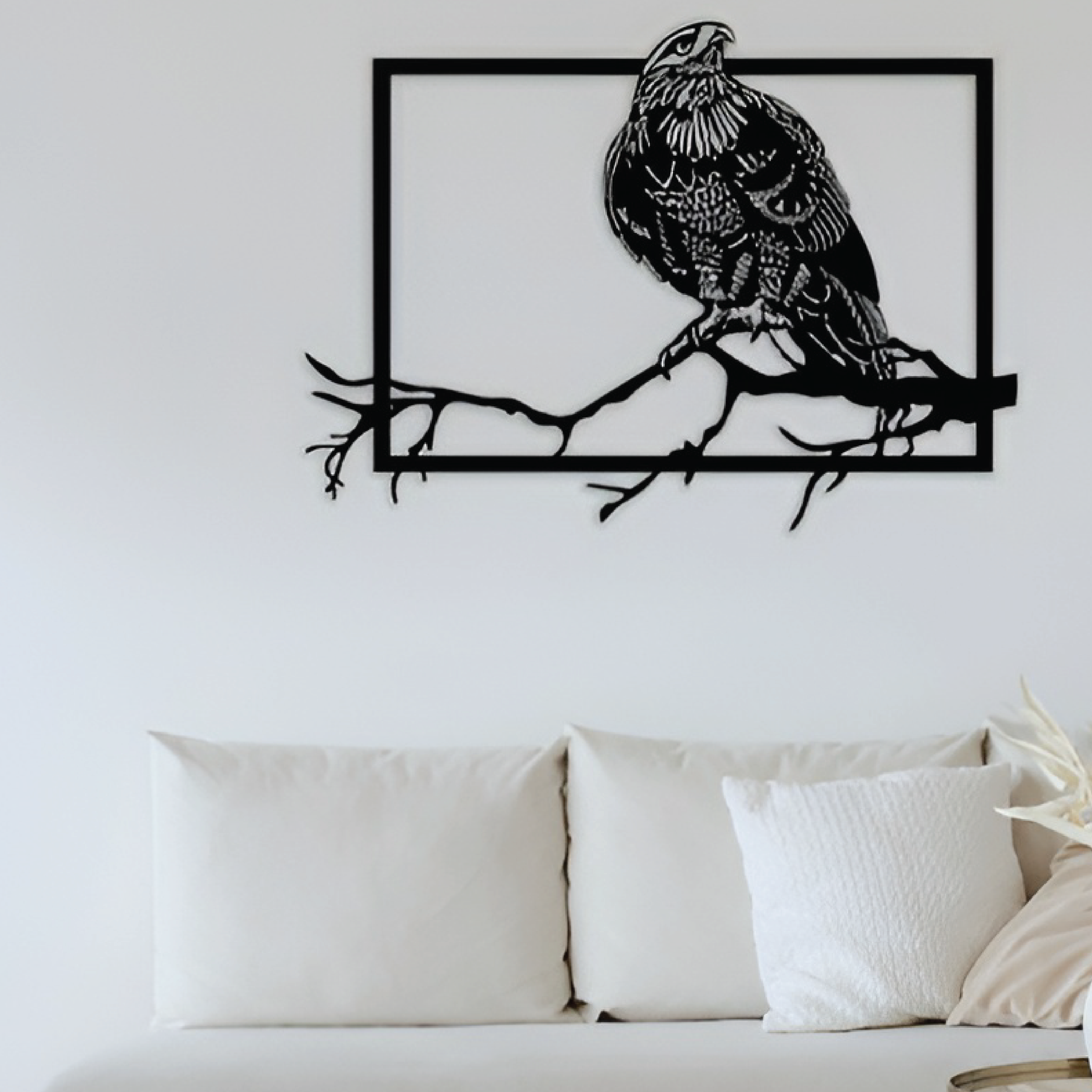 Eagle Frame Metal Wall Art