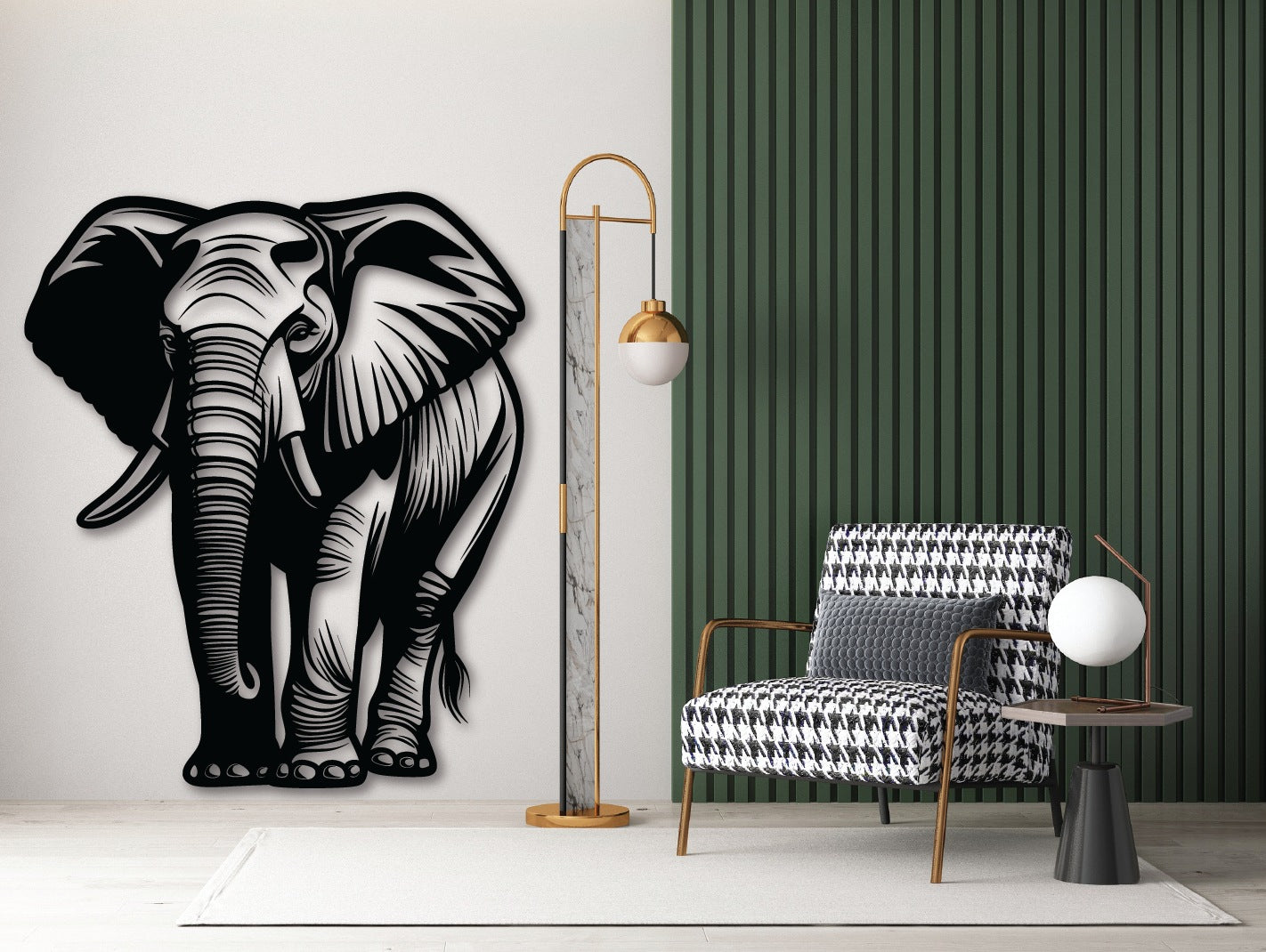 Elephant Metal Wall Art