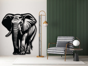 Elephant Metal Wall Art