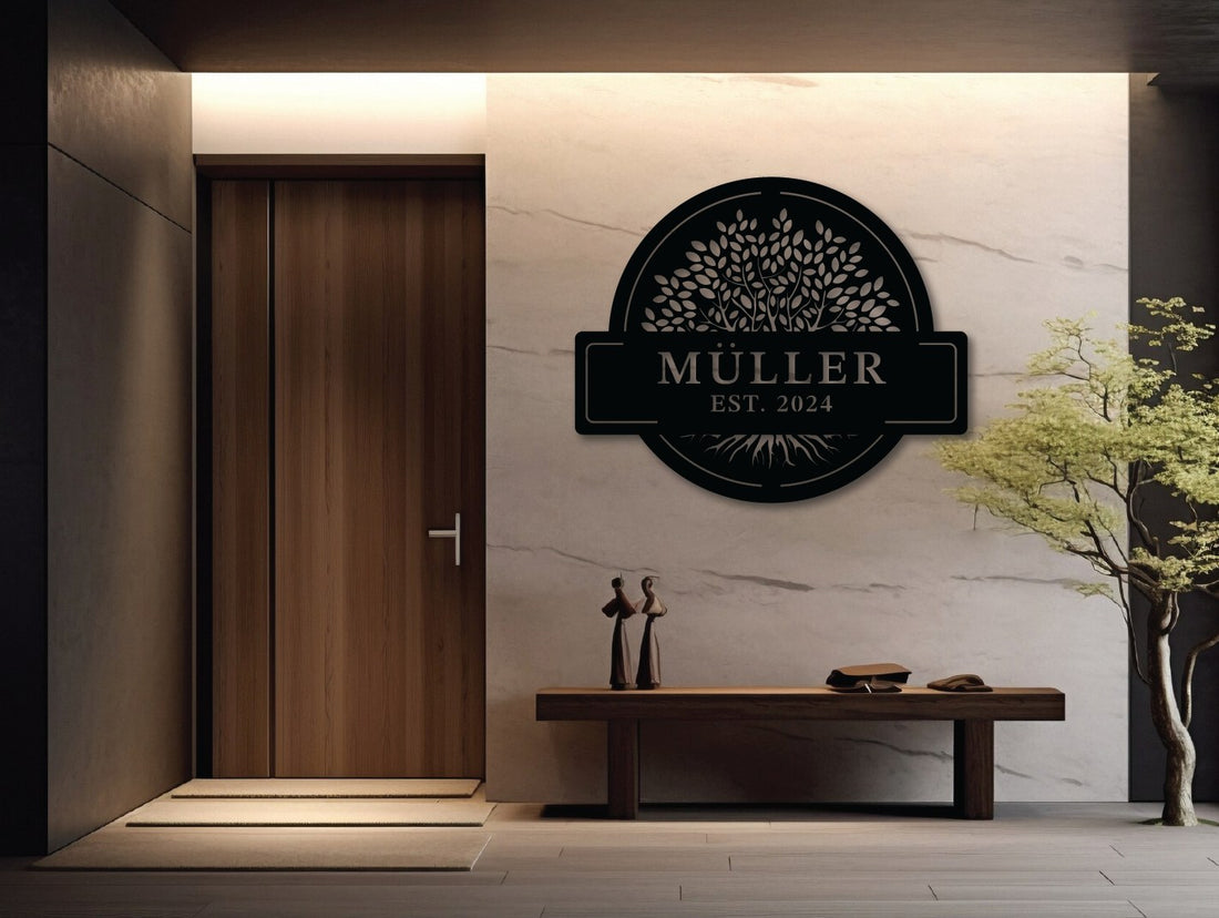 Family Name Tree Of Life Metal Wall Art