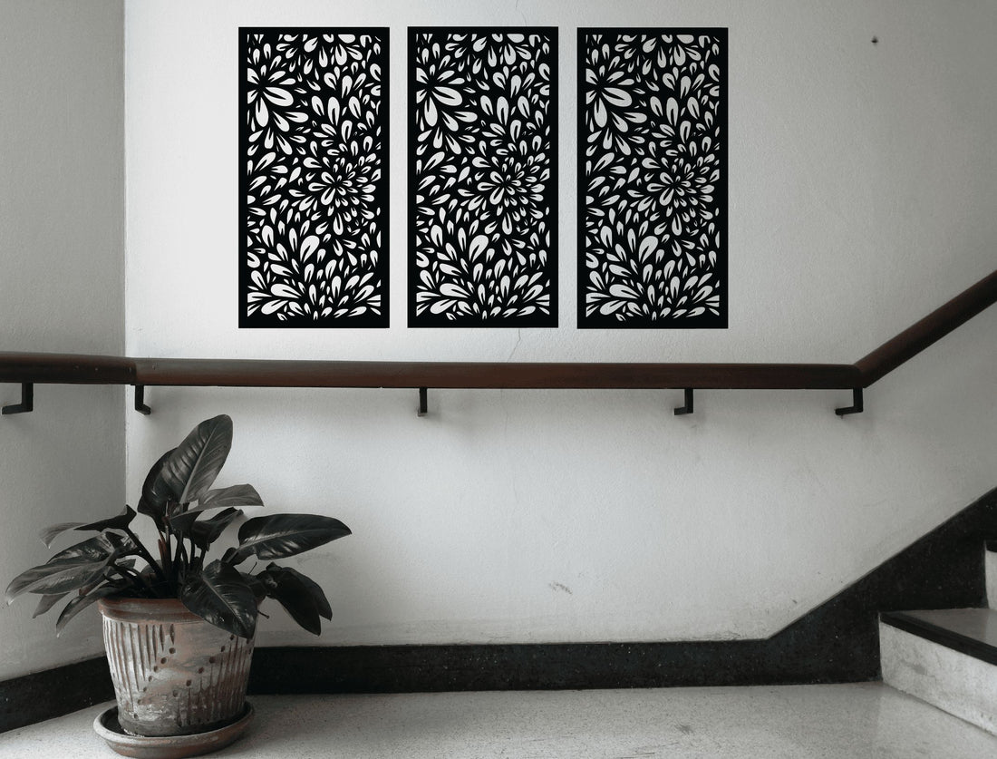 Floral Whirl Decorative Panel