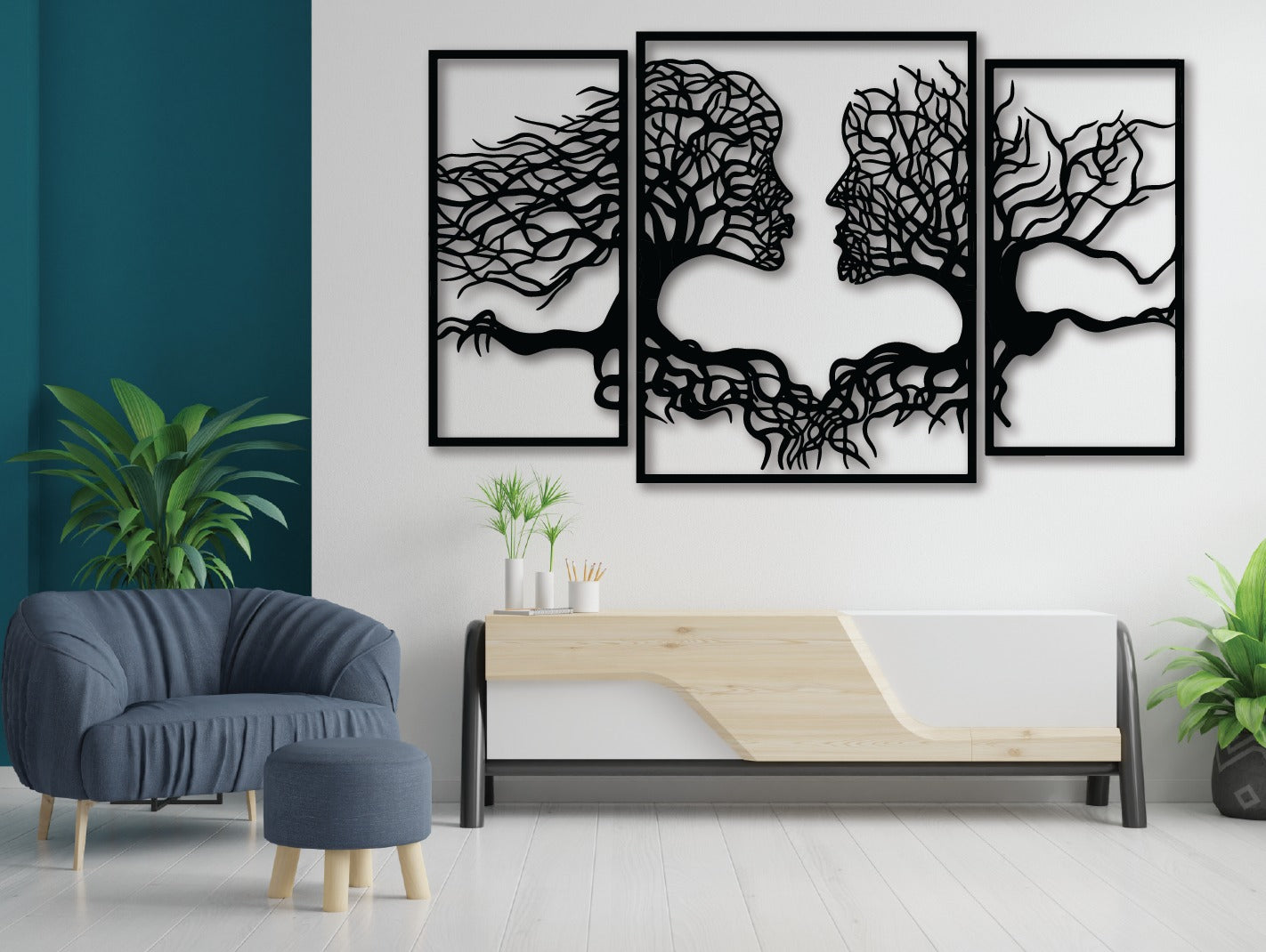 Intertwined Metal Wall Art