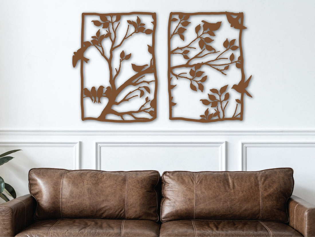 Curvilinear Songs Metal Wall Art