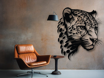 Leopard Metal Wall Art