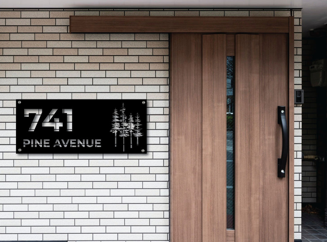 The Pine Metal House Number