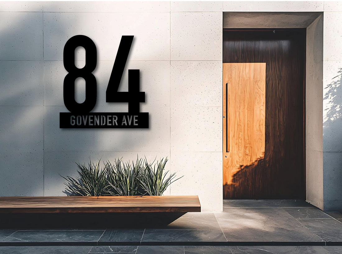 The Numerical Metal House Number