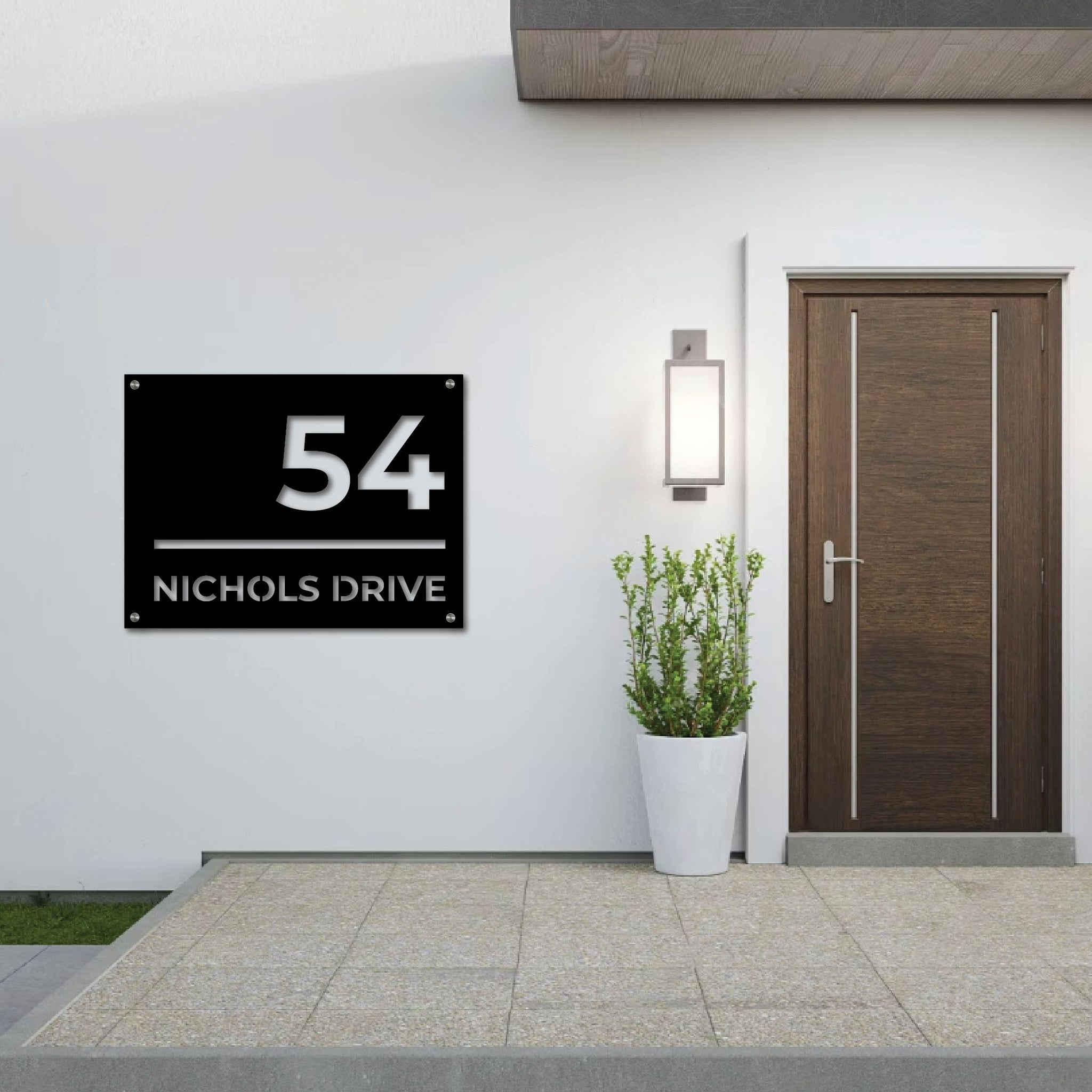 The Urban Metal House Number