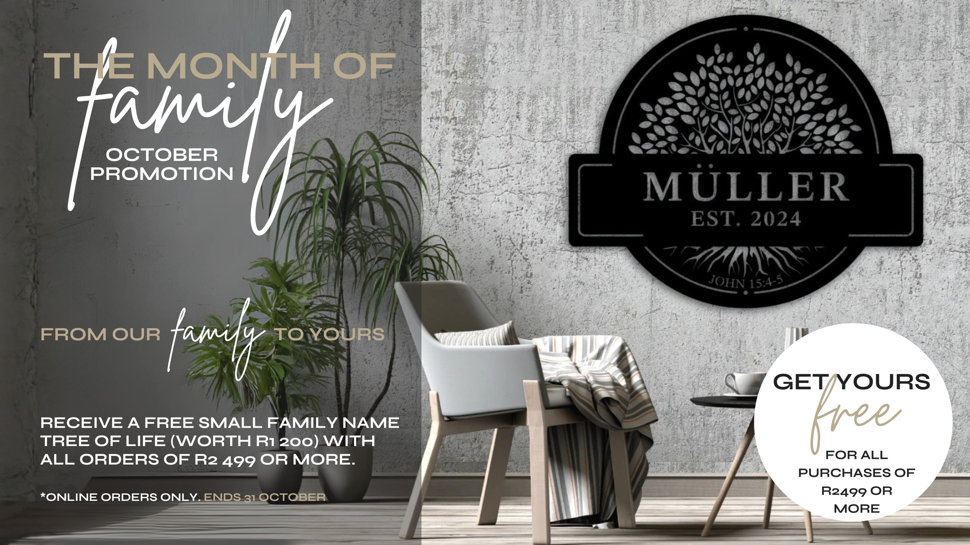 Promotional poster for 'The Month of Family'  Met-al_October_Promotion