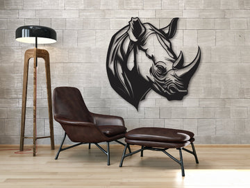 Rhino Metal Wall Art