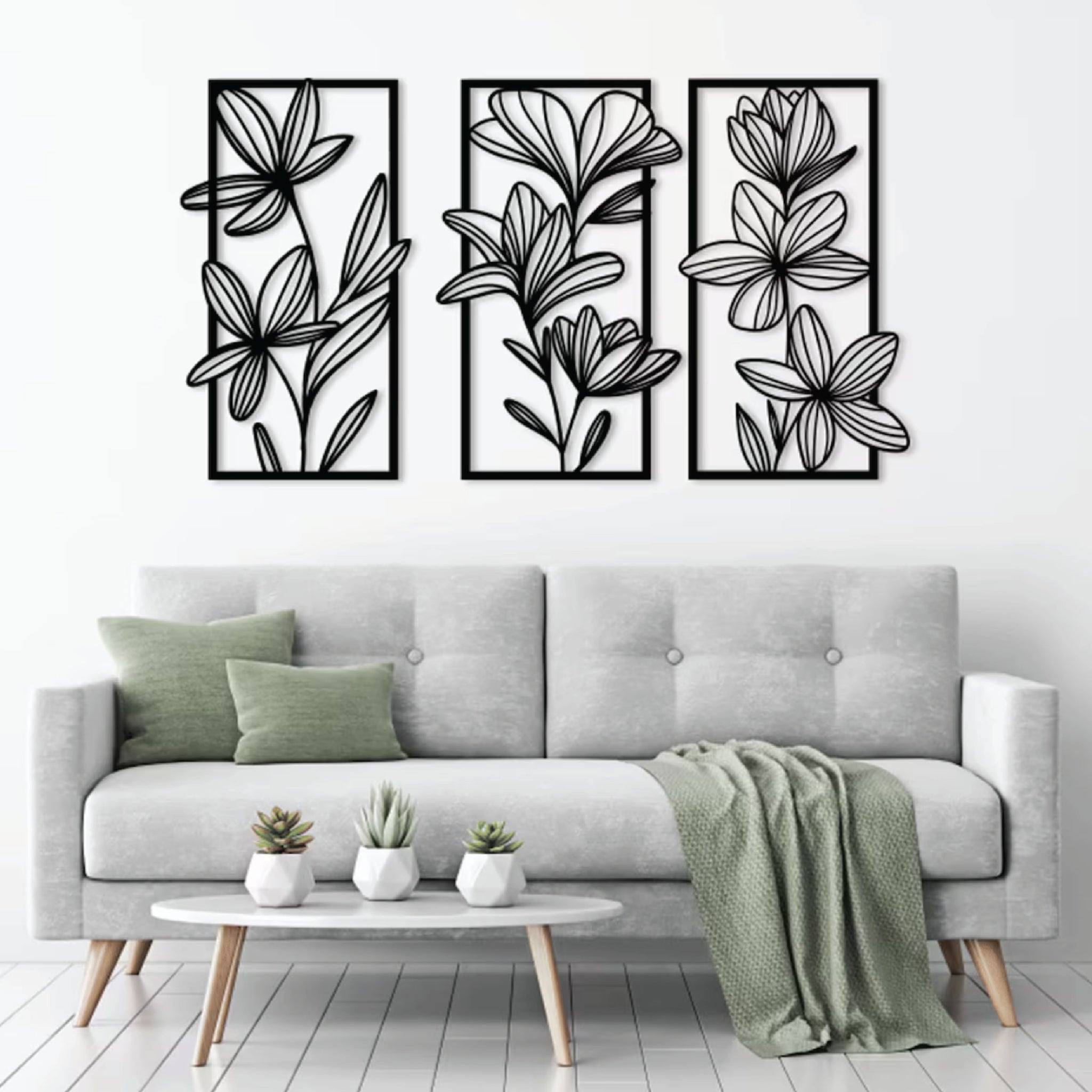Bloom in Sequence Metal Wall Art