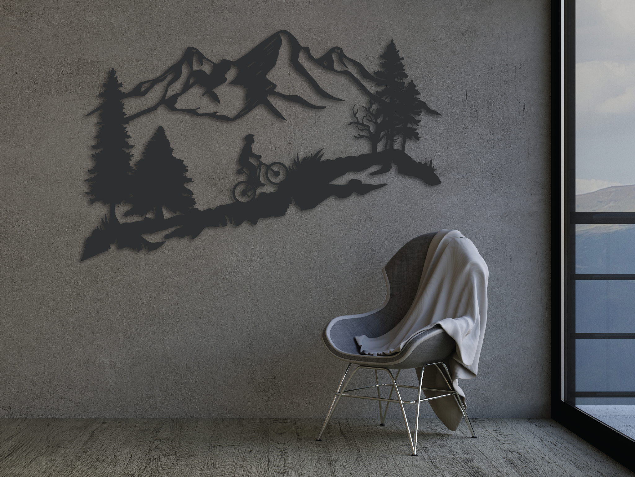 MTB Serenity Metal Wall Art
