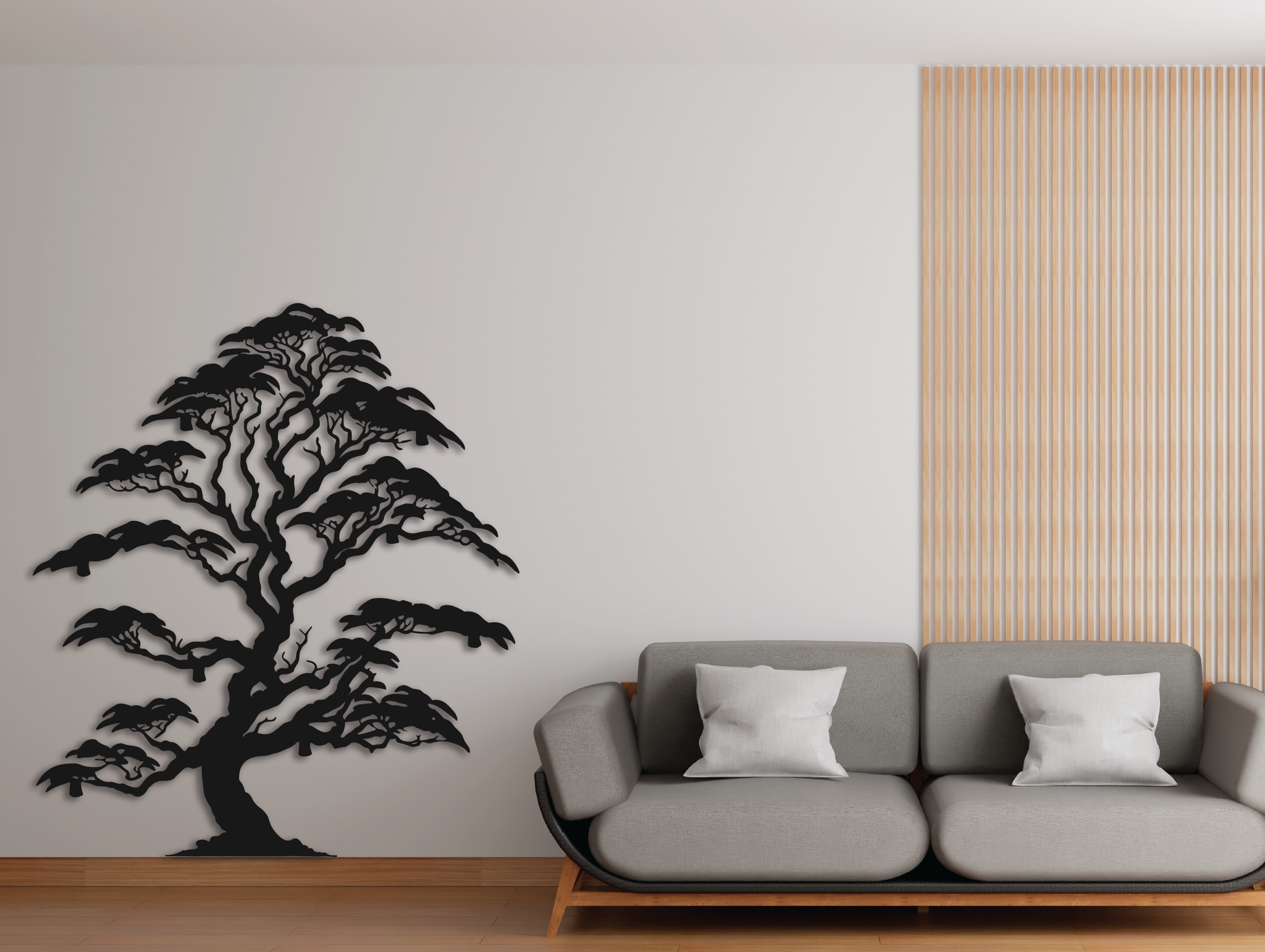 Elegant Bonsai  Metal Wall Art