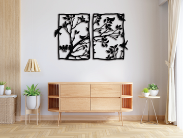 Curvilinear Songs Metal Wall Art