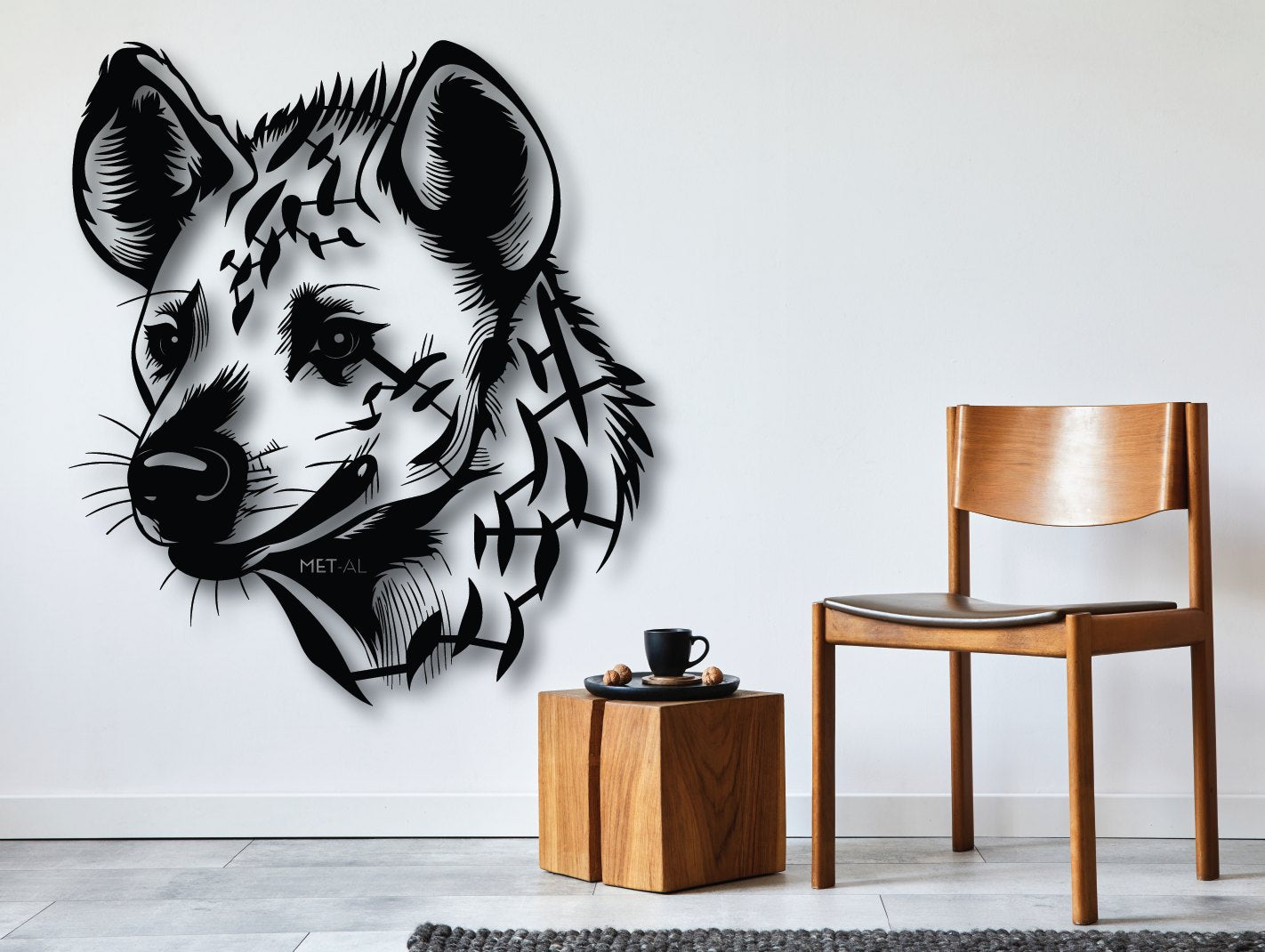 Hyena Metal Wall Art