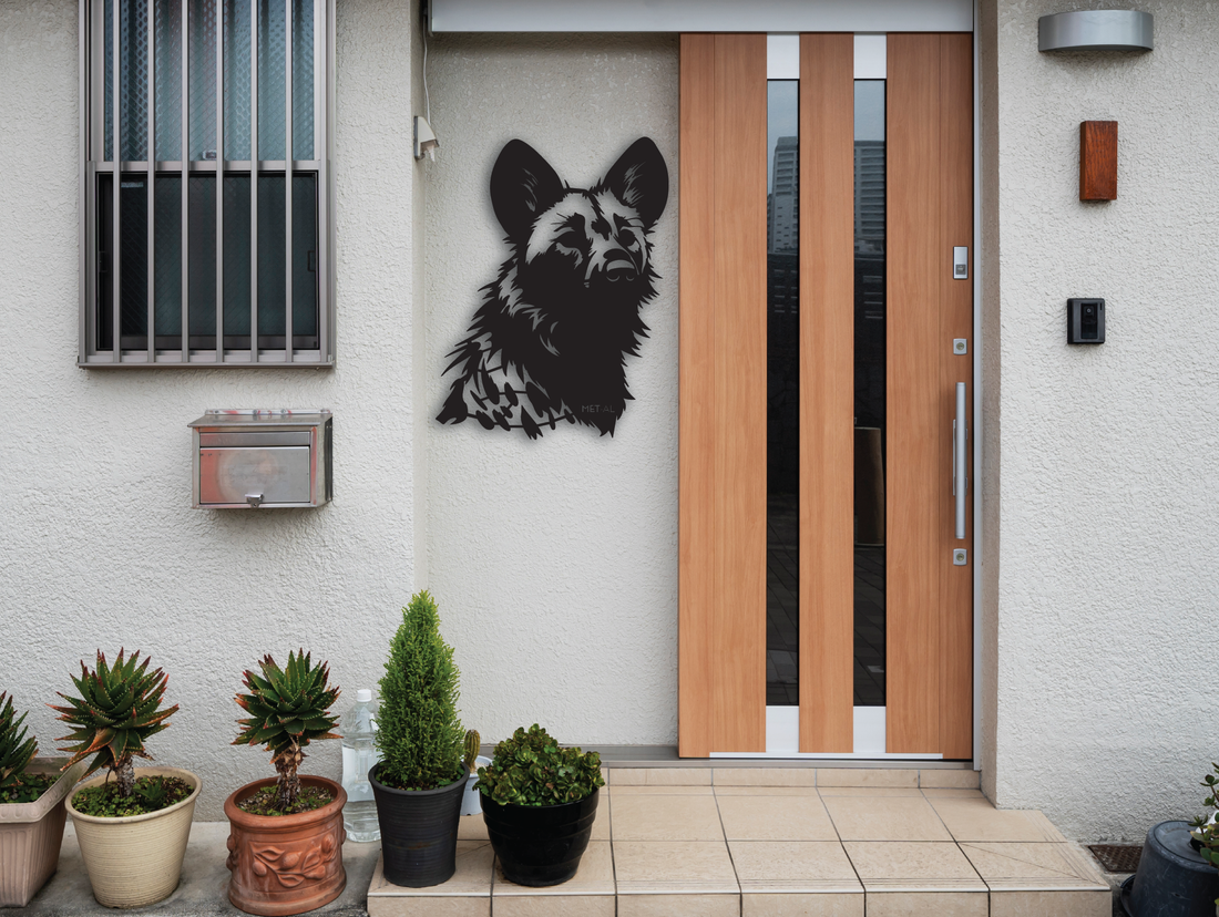 Wild Dog Metal Wall Art