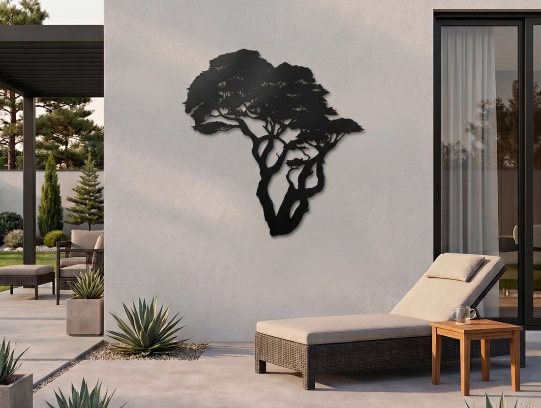 African Branches Metal Wall Art - MET - AL