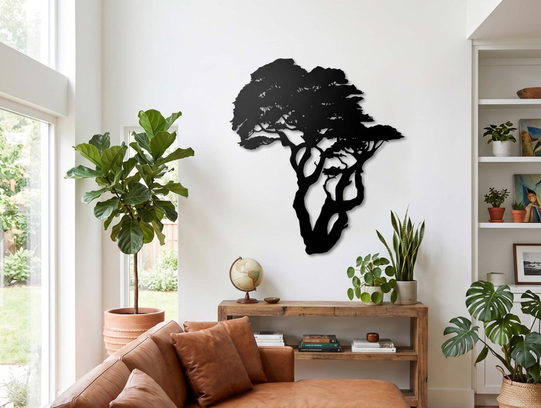 African Branches Metal Wall Art - MET - AL