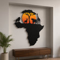 African Sunset Metal Wall Art - MET - AL