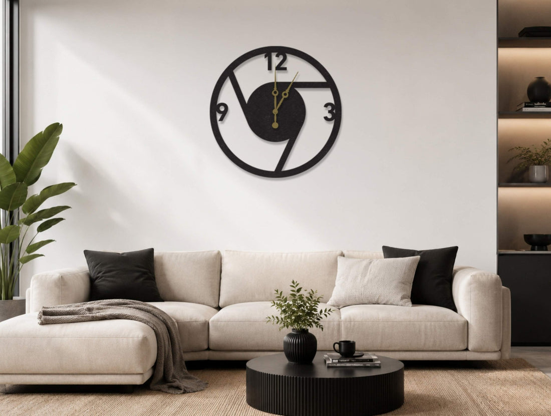 Aperture Wall Clock - MET-AL