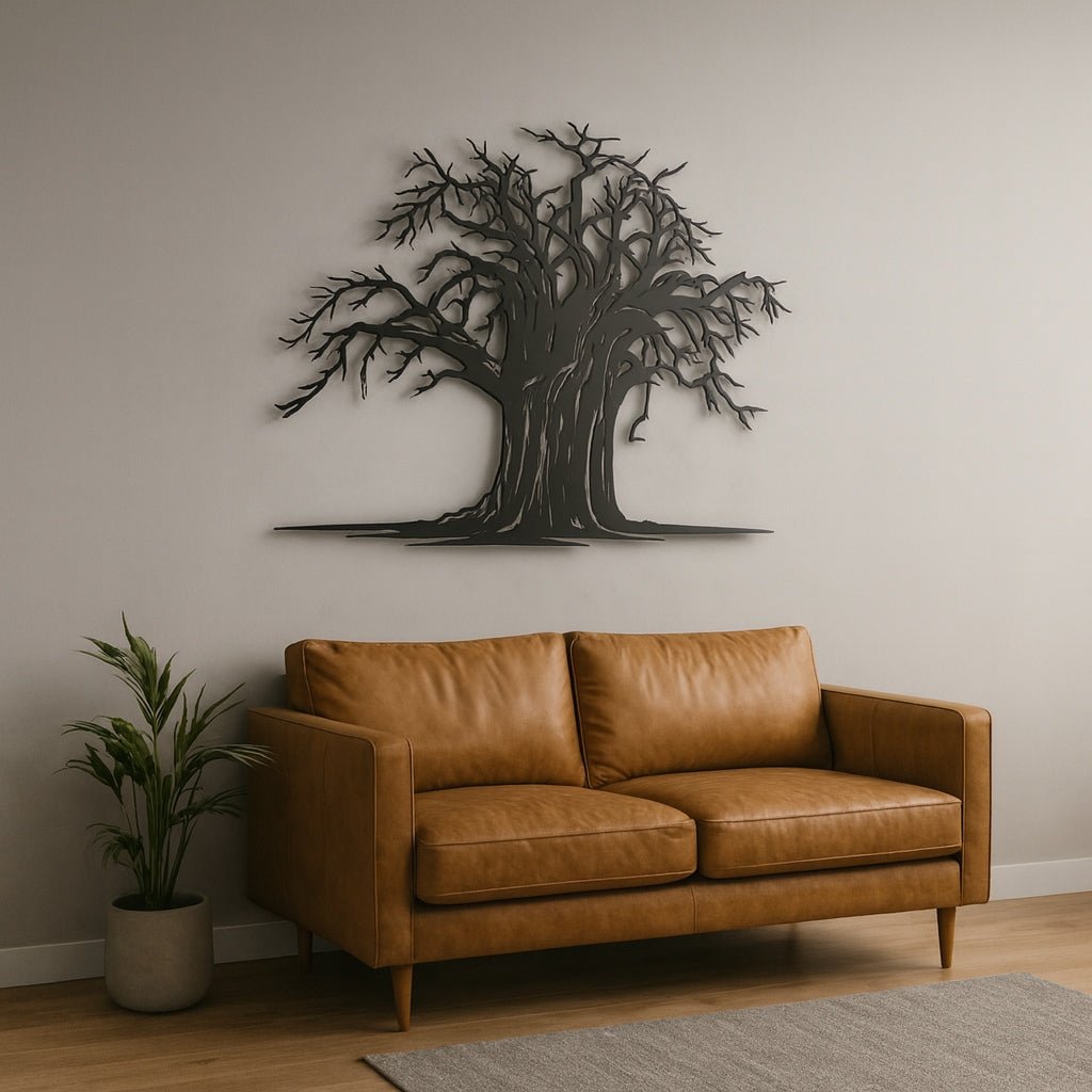 Baobab Tree Metal Wall Art - MET - AL