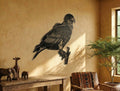 Bateleur on Branch Metal Wall Art - MET - AL