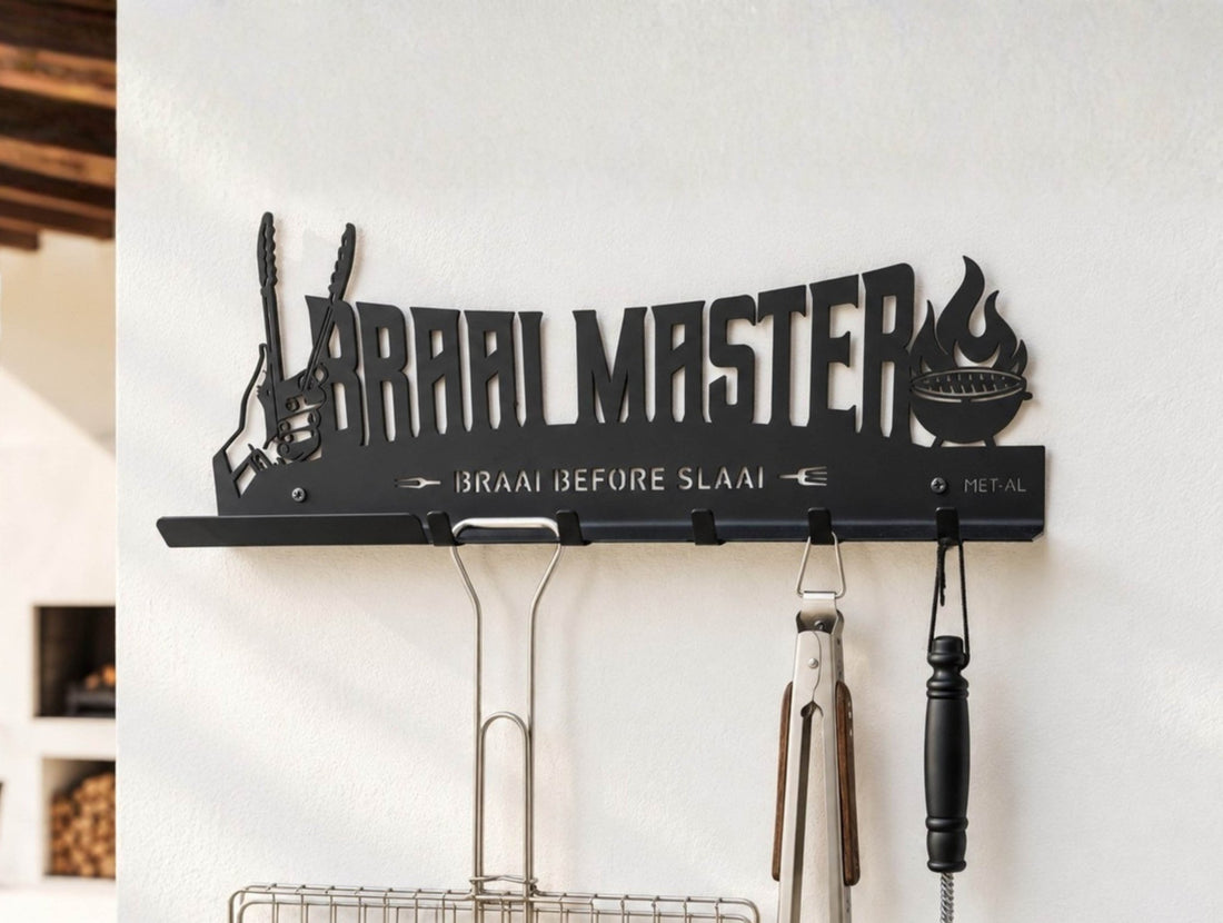 Braai Master Braai Utensil Holder and Shelf - MET-AL