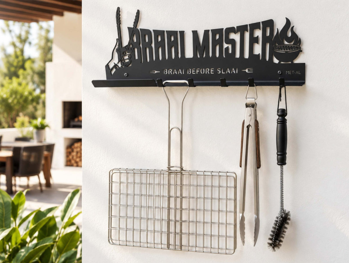 Braai Master Braai Utensil Holder and Shelf - MET-AL