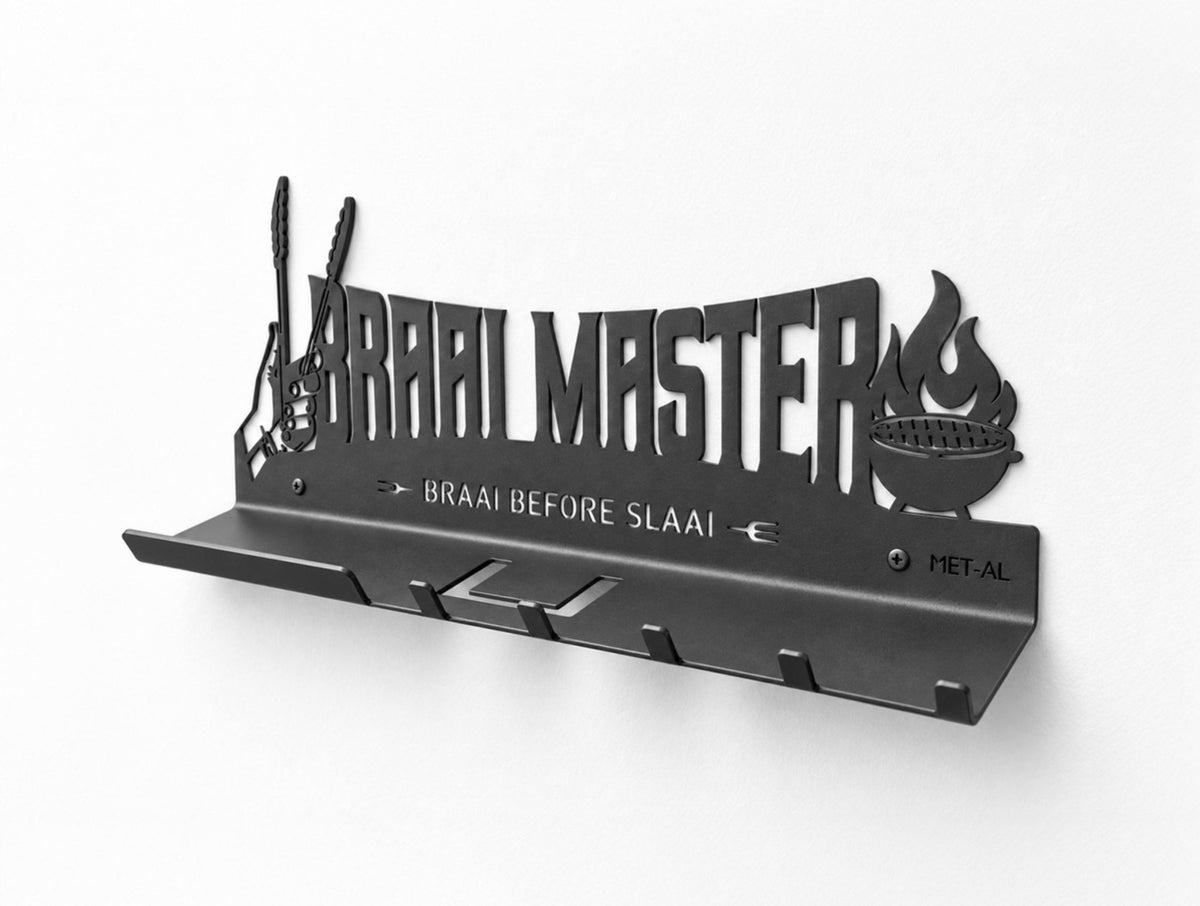 Braai Master Braai Utensil Holder and Shelf - MET-AL