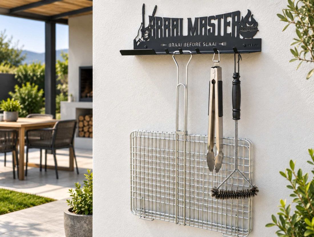 Braai Master Braai Utensil Holder and Shelf - MET-AL