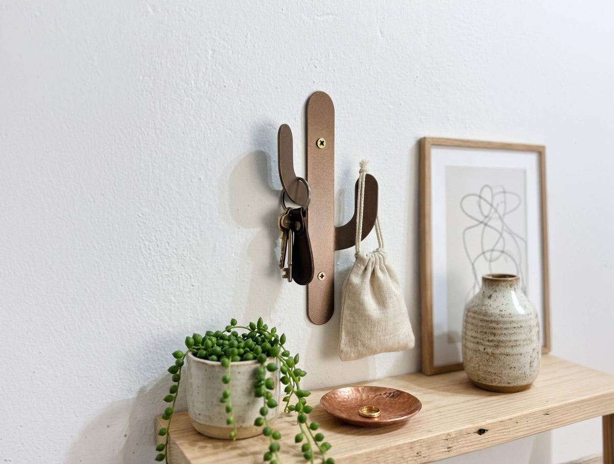 Cactus Hooks Metal Wall Art - MET - AL