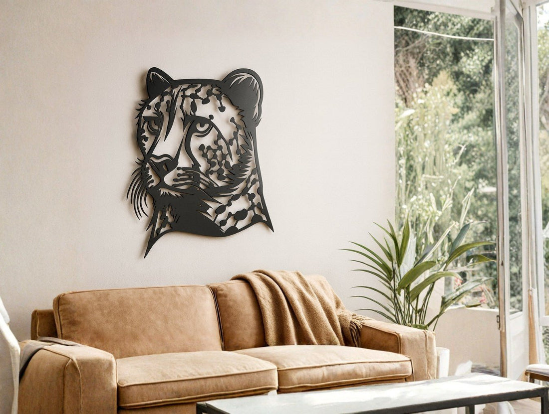 Cheetah Metal Wall Art - MET - AL